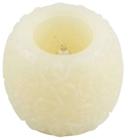 Διακοσμητικό Κερί Led 79537 Φ6x5cm Με Μπαταρία 2700K Beige GloboStar Plastic