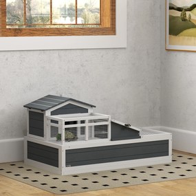Toad House 2 Επιπέδων Εσωτερικό Εξωτερικό Μπαλκόνι Έλατο Ξύλο Γκρι