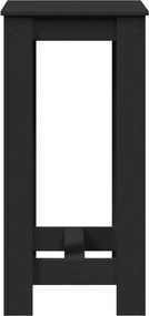 vidaXL Τραπέζι Μπαρ Μαύρο 51x50x103,5 εκ. Επεξ. Ξύλο