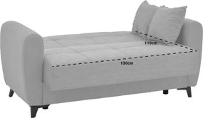 Σετ σαλονιού Lincoln 2τεμ ύφασμα σε μπεζ απόχρωση 225x75x85 εκ.