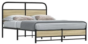 Πλαίσιο Κρεβατιού Χωρ. Στρώμα Sonoma Δρυς 140x190εκ. Επ. Ξύλο