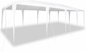 vidaXL Σκηνή Πάρτυ Λευκό 800 x 400 x 266 εκ Πολυαιθυλένιο και Ατσάλι