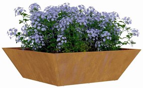 vidaXL Γλάστρα Κήπου 5 pcs Σκ rusty 50 x 50 x 15 cm