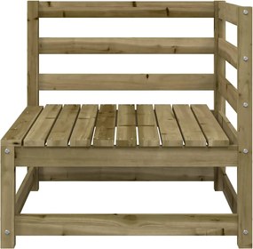 vidaXL Καναπές Κήπου Γωνιακός 70x70x67 εκ. Επεξ. Πεύκου