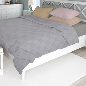 Κουβέρτα Πικέ Μονή (165x250) Dimcol Cotton 280 GSM Grey