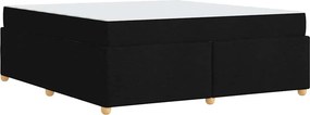 vidaXL Σκελετός Κρεβατιού με στρώμα Μαύρο 180 x 200 cm ύφασμα