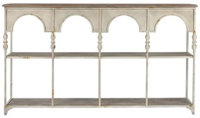 Ράφια Home ESPRIT Λευκό Φυσικό Μέταλλο 159 X 36,5 X 91 cm