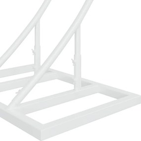vidaXL Διπλός Γάμος Αψίδα Λευκό 220 x 45 x 200 εκ. Ατσάλι