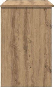 vidaXL Γραφείο με ράφι Artisan Oak 90 x 49 x 75 εκ Επεξεργασμένο ξύλο