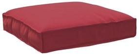 vidaXL Μαξιλάρι Παλέτας για Θέση Κόκκινο 80x80x12 εκ, Υφασμα Οξφόρδη
