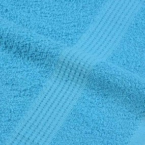 vidaXL Πετσέτες ντους 10 τεμάχια Τυρκουάζ 70x140cm 360gsm 100% βαμβάκι