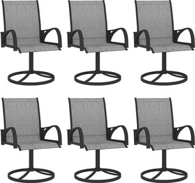 vidaXL Σετ Τραπεζαρίας Κήπου 7 τεμ. από Textilene / Ατσάλι