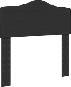 vidaXL Κρεβάτι Αποθήκης Μαύρο 100 x 200 cm Επεξεργασμένο Ξύλο