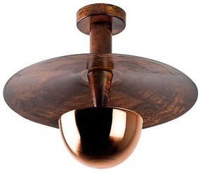 Φωτιστικό Οροφής - Πλαφονιέρα Kurt 942FLG2521 Φ38x31cm 1xG9 10W Copper Opviq