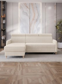 Γωνιακός Καναπές Boho-Μπεζ-Αριστερή