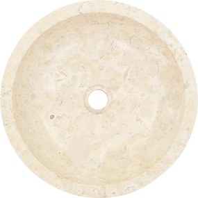 vidaXL Νιπτήρας Κρεμ 40 x 12 εκ. Μαρμάρινος