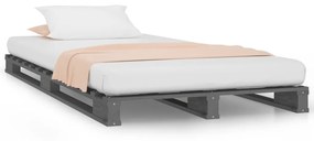 vidaXL Κρεβάτι Παλέτες 75 x 190 εκ. Μασίφ Ξύλο Πεύκου Small Single