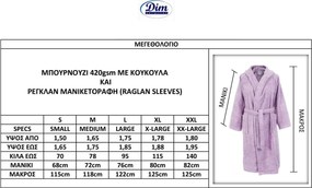 Μπουρνούζι Dimcol 3010 Μωβ