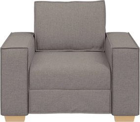 vidaXL Πολυθρόνα-Καναπέ-Μπεζ 100x78x84 εκ. Ύφασμα