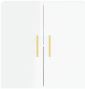 vidaXL Ντουλάπι Τοίχου Γυαλιστερό Λευκό 60x31x60 εκ Επεξεργασμένο Ξύλο