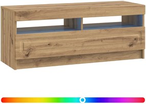vidaXL Ντουλάπα LED Τηλεόρασης Artisan Δρυς Επεξεργασμένο Ξύλο