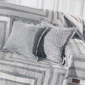 Μαξιλαροθήκη Διακοσμητική Draw Δύο Όψεων Silver Guy Laroche 50X50 Cotton-Acrylic