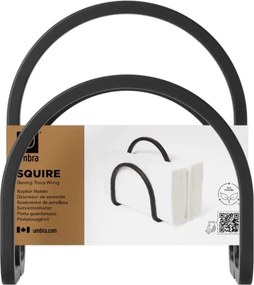 Umbra Squire Σετ Βάση Ρολού &amp; Χαρτοπετσετών Μαύρο – Μεταλλικό
