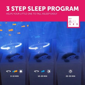 ZAZU CODY Κάβουρας Προβολέας με Κίνηση Ψαριών σε Ωκεανό Ήχοι Θάλασσας