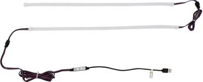 vidaXL Λωρίδα LED 110 cm Πολύχρωμο PVC
