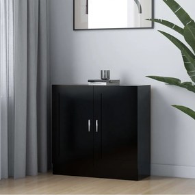 vidaXL Βιβλιοθήκη Μαύρη 82,5 x 30,5 x 80 εκ. Επεξ. Ξύλο