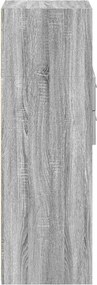 vidaXL Ντουλάπι Γκρι Sonoma 30x42,5x124 εκ. από Επεξεργασμένο Ξύλο