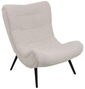 Intrahome Πολυθρόνα-μπερζέρα Silla Intrahome μπουκλέ ύφασμα σε μπεζ απόχρωση 97x80x100εκ | SKU: INTRAPA-221111192