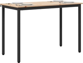 vidaXL Τραπεζαρία Φυσικό 110 x 55 x 75 cm Στερεά ξυλεία πεύκου