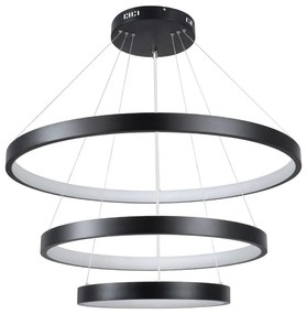 Φωτιστικό Οροφής Nemesis Trio 61170 Led 120W Φ40x60x80cm Black GloboStar