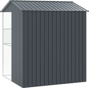 vidaXL Κλουβί Πουλιών Ανθρακί 215 x 210 x 247 εκ.