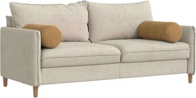 vidaXL Μαξιλάρια Στήριγμα 2 pcs Καφέ Ø 25 x 70 cm Υφασμάτινο Κορντουρά