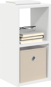 vidaXL Κομοδίνο 2 τμχ. Λευκό 25,5 x 22 x 49,5 εκ Επεξεργασμένο Ξύλο