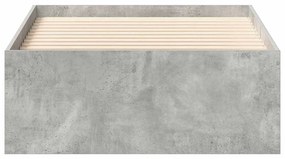 vidaXL Πλαίσιο Κρεβατιού Γκρι Σκυροδέματος 75x190 εκ. Small Single