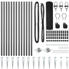 vidaXL Στύλος Περιφράξεων Γκρι