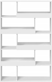 vidaXL Βιβλιοθήκη Λευκή 100x33x156,5 εκ. από Επεξεργασμένο Ξύλο
