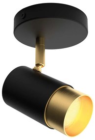 Φωτιστικό Οροφής - Σποτ Ziggy 4252400 GU10 L:109XH:140 Black-Gold  Viokef Aluminium