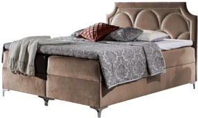 Επενδυμένο κρεβάτι Caschmire-Kafe-180 x 200