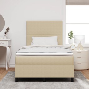 vidaXL Κρεβάτι με Σπαστό Στρώμα & LED Φως Γκρι Μπλέ 120x200 εκ. Βελούδο