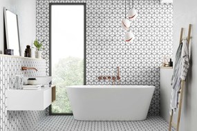 Karag Rhombus Black 26,5x51 - Πλακάκι μπάνιου &amp; κουζίνας