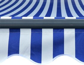 vidaXL Ηλεκτρική τέντα με LED και αισθητήρα 5 x 3 m
