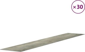vidaXL Πάνελ Τοίχου Ξύλινη Εμφάνιση Γκρι 4,12 μ² από PVC