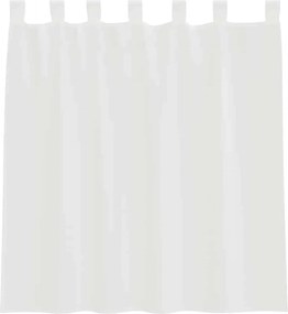 vidaXL Κουρτίνες Voile με βρόχους 2 τεμάχια Λευκό 140x140 cm