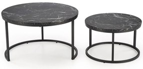 Uni 2 Τραπεζακι Σαλονιου Γκρι Μαρμαρο 120x60x45