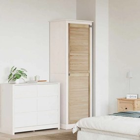 vidaXL Πόρτα Ντουλάπας Φυσικό 140.5 x 2.1 x 49.5 cm Μασίφ ξύλο πεύκου