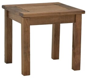 Τραπέζι Retto pakoworld μασίφ ξύλο οξιάς καρυδί εμποτισμού 45x40x42εκ